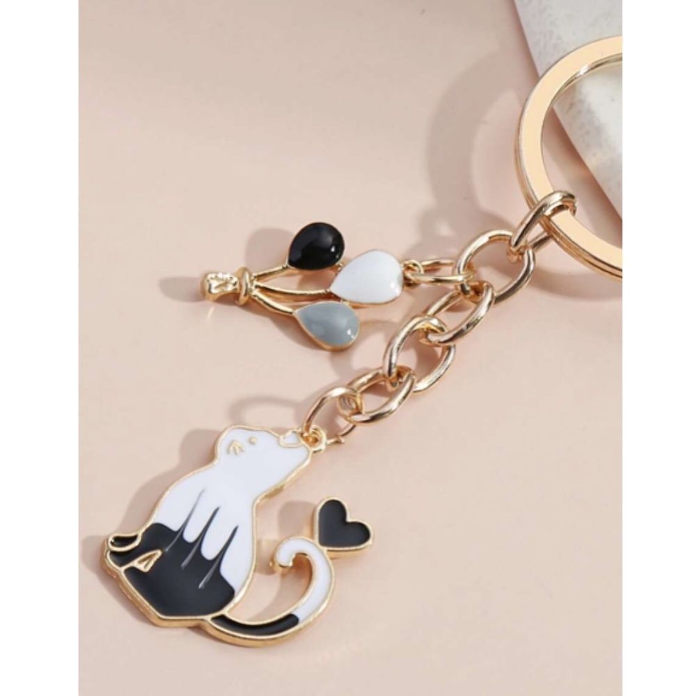 Cat and Balloons Charm Keychain *2/12$ - Picture 3 of 4